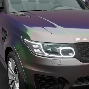 Hexis Gloss Coal Black Rainbow