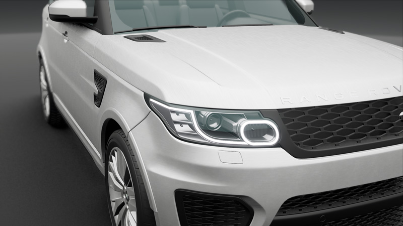 Hexis Gloss Brushed Aluminium