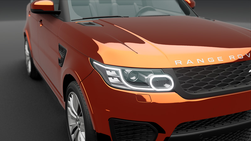 Hexis Gloss Super Chrome Orange