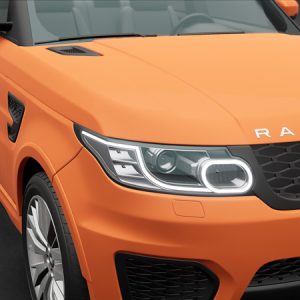 Hexis Matte Mandarin Red